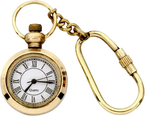 <b>Vintage</b> Brass Compass Keychain Nautical Compass <b>Key</b> Ring Maritime Travel Gift Collectible Accessory - Product Image 5
