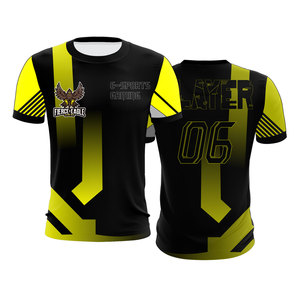 เสื้อเจอร์ซีย์อีสปอร์ต Shadow Assassins สำหรับผู้ชาย สีดำแดง พิมพ์ลายแบบ Sublimation แห้งเร็ว 100% โพลีเอสเตอร์ คอกลม สำหรับทีมเกมมิ่ง - Product Image 4
