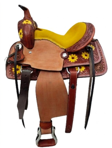Selles de dressage western en cuir véritable 2026, 100 % cuir de vachette, façonnées à la main, durables, confortables, personnalisables - Product Image 5