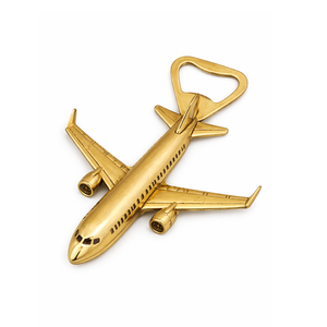 Regalos promocionales del fabricante, recuerdo de aerolínea, abridor de botellas de metal personalizado con forma de avión - Product Image 2