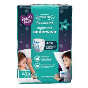 Ultimate Care Confezione da 15 Mutandine Notturne per Bambini e Bambine Taglia S/M - Biancheria Intima per Neonati - Product Image 2