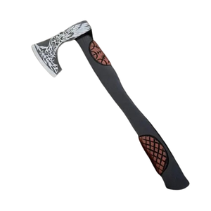 Hache Viking OEM faite à la main en acier à haute teneur en carbone, design personnalisé, hache de combat Viking barbue, manche en bois de frêne, 100 % haute qualité - Product Image 1