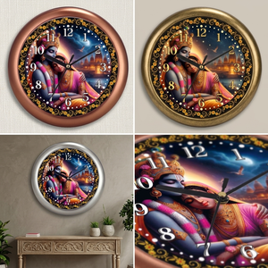 Radha Krishna Personalized Promotional Office Products Timepiece <b>Mandir</b> Wall <b>Decor</b> for Valentine's Day & Christmas - Product Image 2