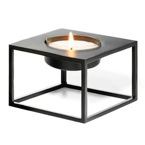 Soporte cuadrado de vela de Navidad de Metal Premium con cuatro cabezas diseño geométrico creativo hecho a mano color personalizado decoración del hogar - Product Image 6