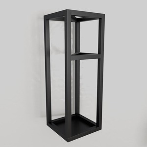 ที่วางร่มโลหะสีดำแบบมินิมอลสำหรับเก็บร่ม ที่วางไม้เท้า และอุปกรณ์กีฬา ผลิตด้วยมือจากอินเดีย - Product Image 5