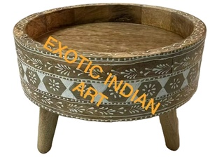 Nouvelle collection élégante de plateaux en bois de style arabe, plateau à gâteau en bois pour l'Aïd, fabriqué en Inde par Exotic Indian Art. - Product Image 2