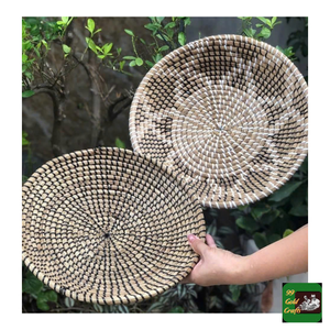 Seagrass <b>Wall</b> <b>Plate</b> Rustic Bamboo Weaves Great <b>For</b> Cozy Cafe <b>Wall</b> <b>Hangings</b> Proudly Made In Vietnam B2B Markets - Product Image 6