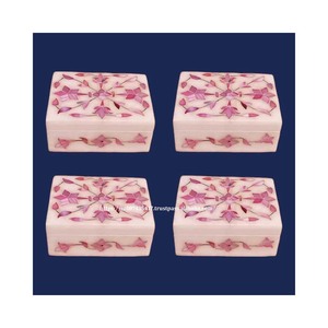 Luxurious Indian Marble With All New Design Available Marble Inlay <b>Box</b> With Handmade MOP Use For Jewelry <b>Gift</b> Packing Item - Product Image 3