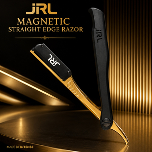 มีดโกนตรงแม่เหล็ก JRL ระดับมืออาชีพ สีทองและสีดำ ผลิตจากสแตนเลส ผู้จัดจำหน่ายขายส่ง - Product Image 1