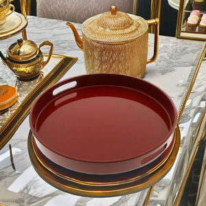 Plateau de service en laque avec base en bois Fait à la main au Vietnam Plateau d'affichage décoratif pour restaurant et hôtel Moderne - Product Image 1