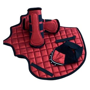 Almohadillas para SILLÍN, capó para las orejas, botas para cepillar, envolturas para las piernas para caballos, productos para montar a caballo, equipo equino, espuma ecuestre, satén - Product Image 1