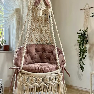 <b>Macrame</b> swing chair,Swing chair,<b>Macrame</b> round Swing,Hammock chair,<b>Macrame</b> Swing,Swing,Boho swing,Rope swing,Handmade gift - Product Image 1