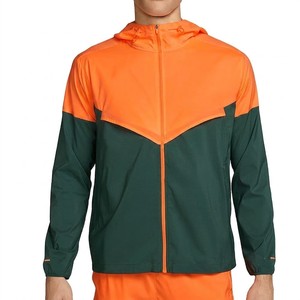 Veste coupe-vent imperméable pour homme, à capuche, camouflage, color block, séchage rapide, polyester, sportive, fermeture éclair sur le devant, pour l'extérieur - Product Image 1