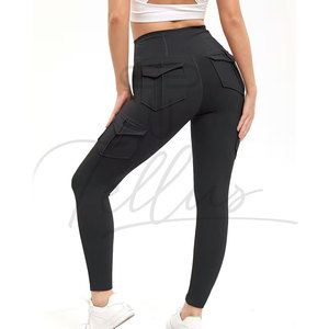 Custom High Waist Solid Sublimation Compression <b>Yoga</b> <b>Leggings</b> for Men Women-Sweat-Wicking Four-Way Stretch Gym Wear - Product Image 6