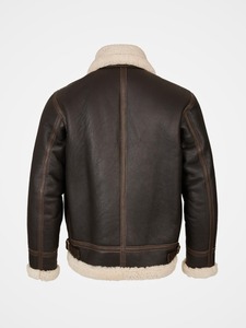 <b>Men</b>’s Classic <b>Shearling</b> Aviator <b>Jacket</b> - Product Image 2