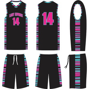 Uniformes de Baloncesto Personalizados para Mujer, Uniformes de Baloncesto con Nombres de Equipos Bordados, Ropa Deportiva de Entrenamiento Femenina - Product Image 3