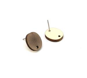 Boucles d'oreilles en bois naturel faites à la main, bijoux artisanaux légers, accessoires de mode pour femmes, collection en gros pour usage quotidien - Product Image 1