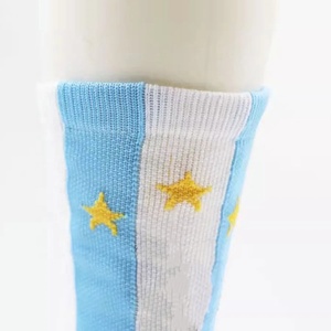 Calcetines Deportivos Estilo Argentino, Antideslizantes, con Base Acolchada, Transpirables, Tejido de Punto a Rayas, para Entrenamiento de Baloncesto - Product Image 3
