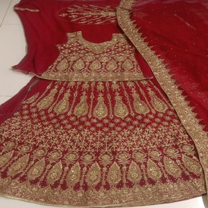 Pakistan Indian Beautifully Designed Bridal <b>Wedding</b> Dress Hot Selling Fancy Dress With GOTA ADDA KORA DABKA Work - Product Image 5