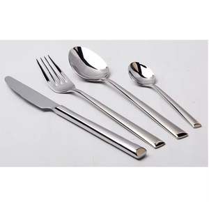 Stainless Steel Flatware Set (Knife Dinner Spoon Teaspoon) Dishwasher Safe Modern Design Sustainable Lightweight - Product Image 1