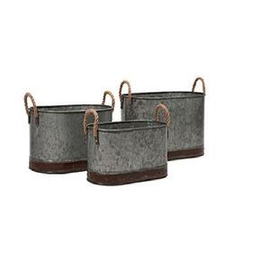 Macetero Galvanizado Estilo Francés Vintage Más Vendido, Personalizable en Tamaño, Forma y Color, para Uso en Jardinería - Product Image 6