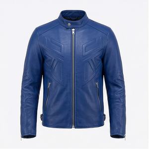 Veste de moto en cuir véritable pour homme de qualité supérieure, nouvelle arrivée, vestes de moto d'hiver, protections amovibles, personnalisables - Product Image 1