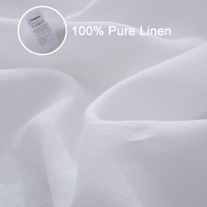 ชุดเครื่องนอนผ้าลินินสุดหรู 4 ชิ้น ดีไซน์ทันสมัยสำหรับเตียงแบบเรียบ - Product Image 5