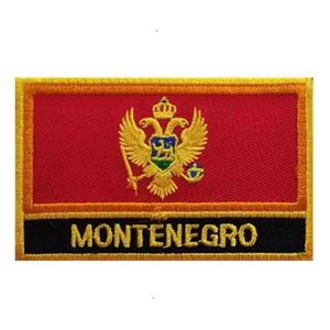 แพทช์ธงชาติมอนเตเนโกร 1 ชิ้น แบบรีดติดหรือเย็บติด แพทช์ปักลายธงชาติมอนเตเนโกร - Product Image 1