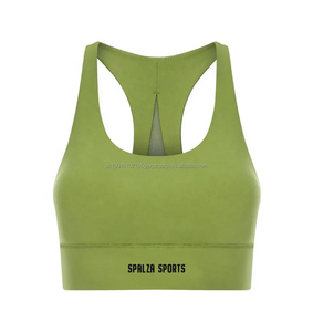 Mujeres profesional a prueba de golpes personalizado espalda cruzada entrenamiento gimnasio Fitness sujetadores deportivos para mujeres ropa de Yoga Sujetador deportivo corto sin espalda - Product Image 5
