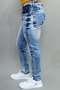 Jeans Gex para Hombre, Corte Regular, Cintura Media, Elásticos, Color Azul Claro, Calidad Premium, Más Vendidos - Product Image 5