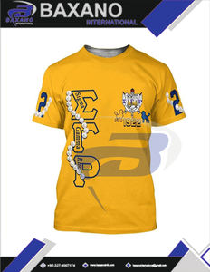 Camiseta de la Hermandad Sigma Gamma Rho, Camiseta Amarilla de Algodón con Letras Griegas SGR, Ropa de Hermandad Universitaria, Camiseta Personalizada con Cualquier Diseño - Product Image 5