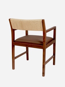 Silla de Madera Maciza Premium con Ratán Tejido a Mano, Muebles Escandinavos Minimalistas para Restaurantes y Hostelería - Product Image 4