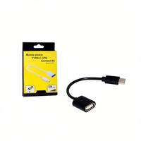 Kit de conexión de cable OTG tipo C para teléfono móvil, adaptador USB