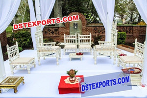 เฟอร์นิเจอร์ไม้สไตล์ฮินดูสำหรับงานแต่งงานเฟอร์นิเจอร์ไม้สไตล์ฮินดูเก้าอี้เหล็กทรงสูงสำหรับงานแต่งงานกลางแจ้ง - Product Image 5