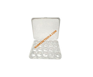กล่องเก็บเครื่องประดับพลาสติกใสพร้อมกระป๋อง 20 ใบสำหรับอุปกรณ์ทำเครื่องประดับ DIY - Product Image 2