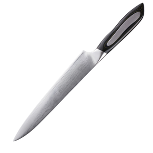 Couteaux à découper en acier inoxydable, lame tranchante, manche ergonomique pour trancher la viande rôtie, la dinde, le bœuf, la volaille et usage professionnel - Product Image 2