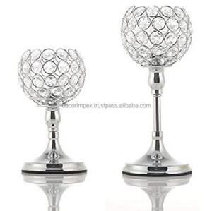 Honneur de cristal écologique fait à la main nouveau Style de luxe or bougeoir porte-lumière de thé pour la décoration de la maison - Product Image 2