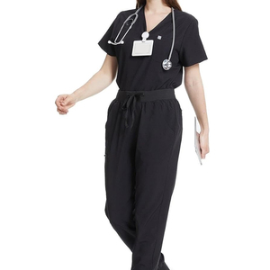 Nouvel ensemble de blouses médicales unisexe tendance en tissu peigné respirant, uniforme d'infirmière d'hôpital, accessoires de travail avec logo personnalisé - Product Image 4
