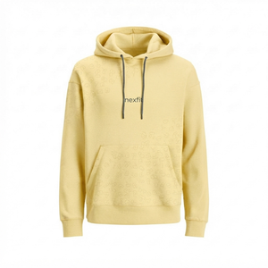 <b>Mens</b> Custom Hooded Sweatshirt Athletic Casual Pullover <b>Long</b> <b>Sleeve</b> <b>Top</b> Drawstring Hood Front Pocket OEM Wholesale ODM Nexfit - Product Image 1