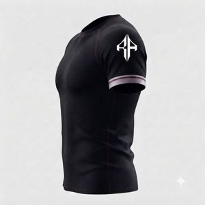 Camiseta Deportiva de Manga Corta para Hombre, Cuello Redondo, Impresión por Sublimación, Secado Rápido, Transpirable, Material de Spandex/Poliéster, Calidad Premium - Product Image 5