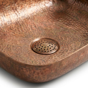 Évier en cuivre martelé artisanal, lavabo sur pied contemporain pour salle de bain, lavabo en cuivre fait main, évier de luxe moderne pour meuble-lavabo - Product Image 6