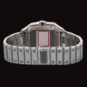 Unique Designer <b>Square</b> Shaped Dial With Auto Date Features Fully Iced Out Moissanite Diamond Hip Hop <b>Man's</b> Party Wear <b>Watch</b> - Product Image 3