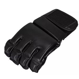 Gants de boxe en cuir artificiel de haute qualité, demi-doigts, en cuir PU, pour MMA, service OEM, confortables - Product Image 2