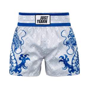 Pantalones Cortos de Muay Thai para Hombre, Estampado de Acuarela Satinado, Cintura Elástica, para Entrenamiento en Gimnasio, Kickboxing, Ligeros y Coloridos - Product Image 1