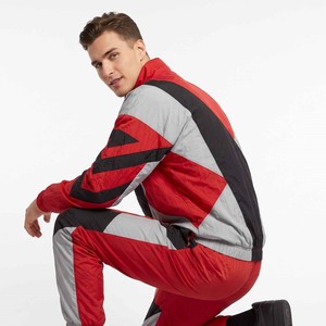 Custom Men's Sportswear Waterproof Reflective Zip up Polyester Nylon Windbreaker Track <b>Jacket</b> and Pants Set Tracksuit - Product Image 4