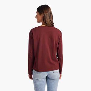 Camiseta de béisbol de manga larga con contraste para hombre, informal, 100% algodón - Product Image 2