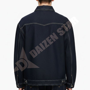 Men's Classic Denim Jacket Regular Fit Acid Wash Cotton Button Closure Casual Style Embroidery Logo Winter Wear Eco-Friendly - Product Image 3