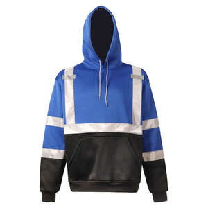เสื้อฮู้ดดี้ผู้ชายแบบขายส่ง OEM ผลิตตามสั่ง เสื้อฮู้ดดี้นิรภัยแบบ Hi Vis ขายตรงจากโรงงาน เสื้อฮู้ดดี้นิรภัย Hi Vis - Product Image 5