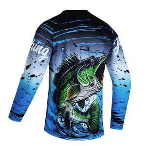 Camiseta Deportiva de Pesca Tejida Personalizada OEM, Ropa de Pesca Deportiva Transpirable para Exteriores, Jersey de Secado Rápido con Protección Solar, Fabricante - Product Image 3