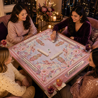 Nouvelle Table de Poker et de Mahjong de Luxe 2026, Motif Casse-Noisette, 33 Pouces, pour Soirées de Noël et Jeux, Décoration de Table, en Néoprène Antidérapant et Pliable